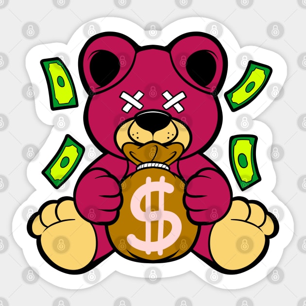 bear holding money